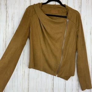 Blank NYC Camel Suede Jacket Medium